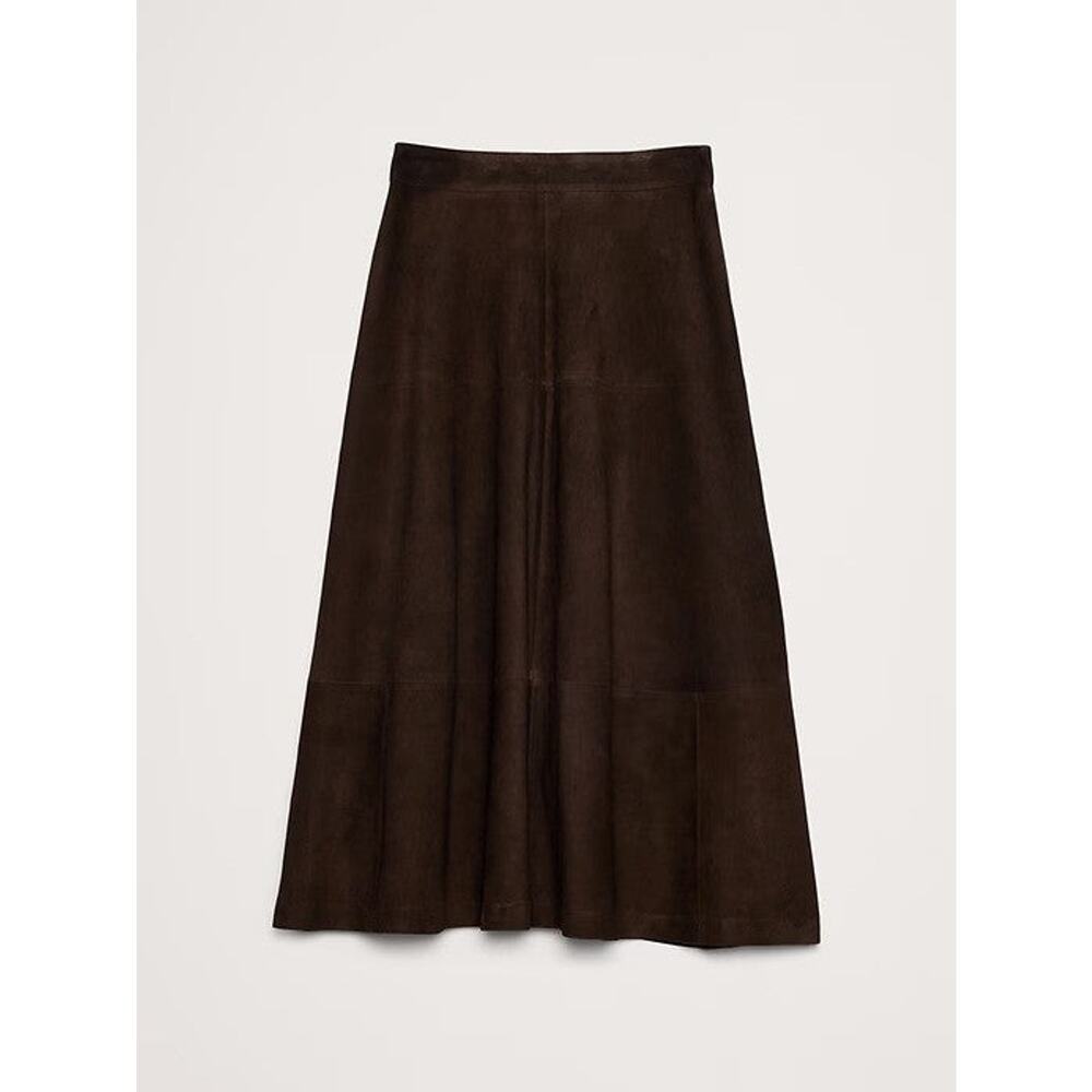 Banana Republic Suede Midi Skirt - 14